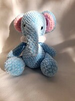 Crocheted plush elephant