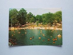 Postcard (10) - Harkányfürdő - beach 1960s - (photo: imre ripely)