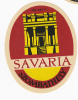 Savaria Szombathely - a suitcase label from the 1960s