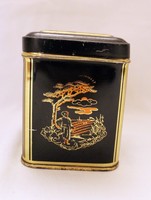 Small square Chinese tea metal box