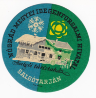 Salgó tourist house - suitcase label from the 1960s