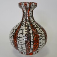 Gorka Géza váza /fehér-vörös