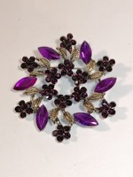 Large purple rhinestone brooch (1109)