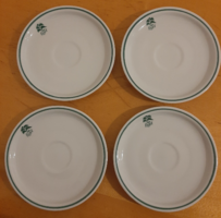 Zsolnay liget hotel inscription saucer, small plate, coaster 2 marked 2 unmarked