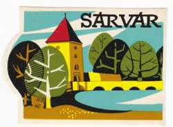 Sárvár - a suitcase label from the 1960s