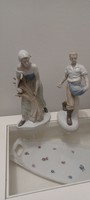 German folk porcelain figurines by Carl Scheid in pairs