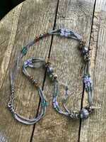 Necklace decorated with older handmade minerals