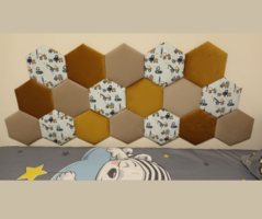 Set of 18 Hexagon wall protectors