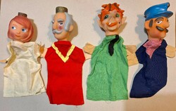 4 darabos Vintage Lotte Sievert-Hanh kesztyűbáb készlet