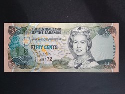 Bahamas 1/2 dollar 2001 unc
