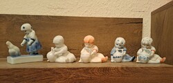 Zsolnay Annuska figurines 5 pcs