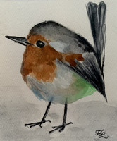 Little bird - watercolor