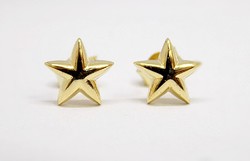 Gold star earrings (zal-au121443)
