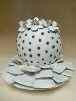 Ceramic flower composition by éva Kovács