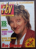 Színes RTV tévé újság 1995. február 13 - 19. Címlapon Rod Stewart