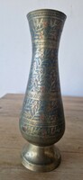 Indian engraved copper craft vase from the 1980s