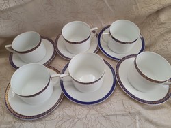 6 iced teacups