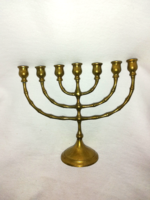 A rare brass menorah from the 1930s