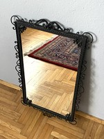 Wrought iron wall mirror 49 x 84 cm