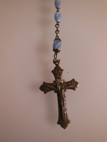 Rosary - 49 cm - cross - 4 x 2 cm - old - Austrian - perfect