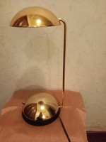 Luce design gold-plated elegant Italian table lamp office lamp circa 80s