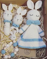 Bunny baby package (rattle, pacifier chain, pacifier)