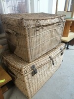 2 rustic large chests