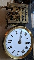 Antique pewter clock structure for 2 parts