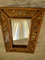 Painted glazed frame with mirror