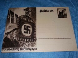 Antique 1934 unused nsdp the congress of the nazi party postcard original according to the pictures