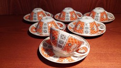 Wallendorf porcelain 6-piece coffee set