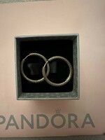 Pandora silver hoop earrings