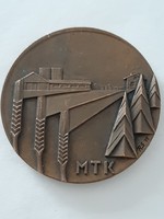 Mtk bronze commemorative plaque, commemorative medal 5 cm in diameter