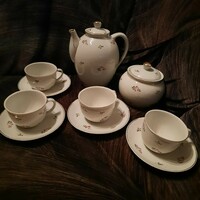 Hollóháza porcelán 6 személyes kávéskészlet