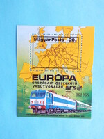 (B) 1979. Európa vasútjai blokk** - (Kat.: 800.-)