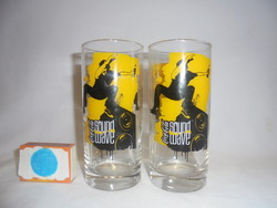 Két darab gyűjtő Coca-colás pohár, csőpohár - együtt