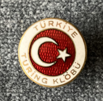 Enamel badge of a Turkish travel agency