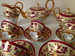 Antique, hand-painted complete tea set 1880 - 1890