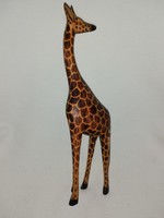 Hand carved wooden giraffe