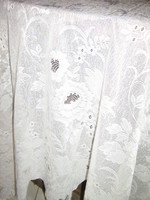 Gyönyörű vintage áttört virágos panoráma/vitrázs függöny