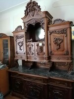 Német-barokk tálalószekrény