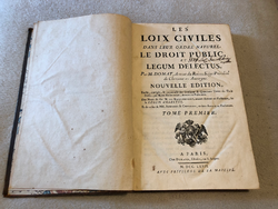 Antik francia törvénykönyv a 18. századból-Első kötet