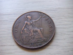 1 Penny 1934 England