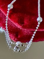 Sparkling silver anklet