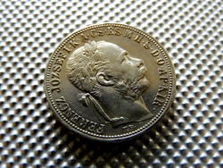 1892 KB Körmöcbánya ezüst 1 Ft forint KAPSZULÁBAN . Peremirat olvasható: címer felül (19KCB19)