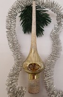 Sopron top decoration, glass Christmas tree decoration, reflex ornament