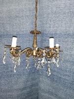 5-arm chandelier with bronze glass appendix