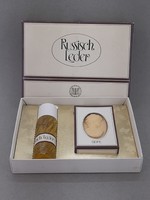 Vintage russisch leder eau de cologne in cologne perfume and soap box