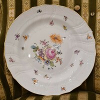 Antik, Ó Herendi dús virágcsokros, lepkés tányér