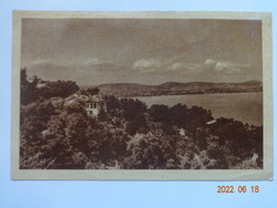 Old postcard: greetings from Tihany (50s)